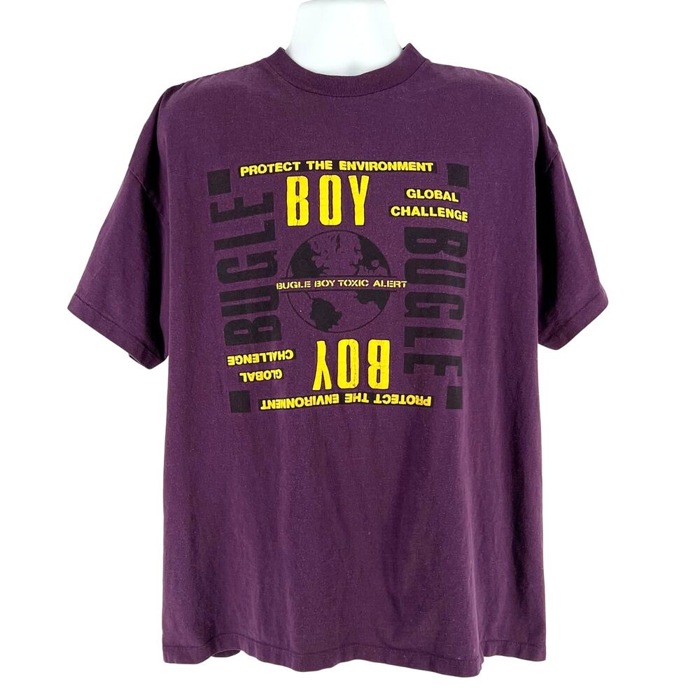 90s Bugle Boy Protect the Environment Global Challenge Tshirt 1990s vintage